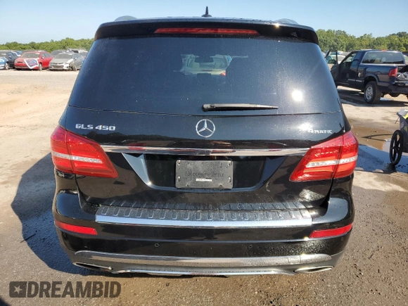 2017 Mercedes-Benz GLS 450 with VIN 4JGDF6EE9HA874694, listed as a Copart auction lot 69668974 with 128,694 mi miles and Salvage Title. Bid and sale history available at DreamBid. Image 6.