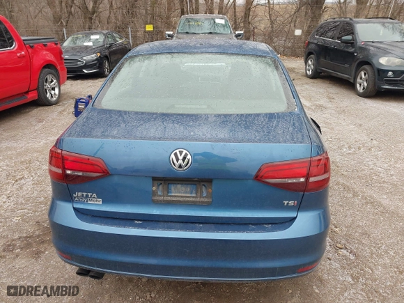 2017 Volkswagen Jetta 1.4T S with VIN 3VW167AJ2HM370018, listed as a IAAI auction lot 41540944 with 78,458 mi miles. Bid and sale history available at carsss.com. Image 16.