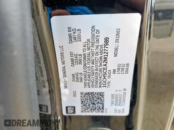 2021 Chevrolet Colorado 2WD LT z VIN 1GCHSCEA2M1277989, wystawiony jako Copart lot #57469175 z przebiegiem 77 036 mil mil oraz Czysty tytuł • Clean title. Historia ofert i sprzedaży dostępna na DreamBid. Obrazek 12.