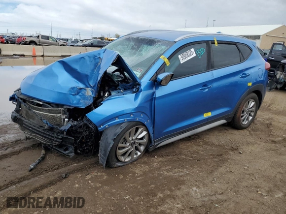2018 Hyundai Tucson SEL z VIN KM8J3CA45JU717966, wystawiony jako Copart lot #50958325 z przebiegiem 119 245 mil mil oraz Szkody całkowita. Historia ofert i sprzedaży dostępna na DreamBid. Obrazek 1.