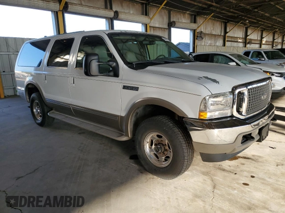 2002 Ford Excursion Limited с VIN 1FMNU43S62ED07804, выставлен на аукционе Copart как лот 46472715 с пробегом 282 929 миль миль и Чистый • Clean title. История ставок и продаж доступна на DreamBid. Изображение 4.