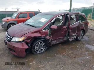 2016 Honda Odyssey Touring Elite с VIN 5FNRL5H97GB044930, выставлен на аукционе IAAI как лот 42235443 с пробегом Не указан миль и . История ставок и продаж доступна на DreamBid. Изображение 2.