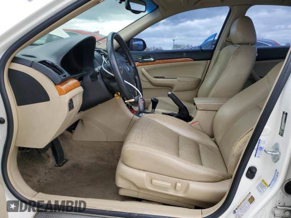 2005 Acura TSX with VIN JH4CL96905C006688, listed as a Copart auction lot 48003285 with 202,133 mi miles and Salvage title. Bid and sale history available at DreamBid. Image 7.