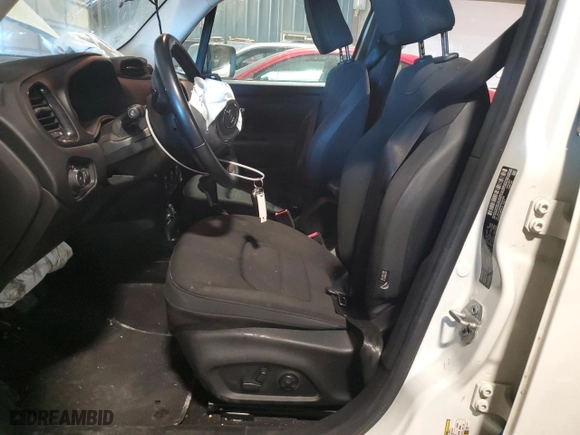 2017 Jeep Renegade Altitude with VIN ZACCJABB6HPG41593, listed as a Copart auction lot 43230515 with 43,764 mi miles and Salvage Title. Bid and sale history available at carsss.com. Image 7.