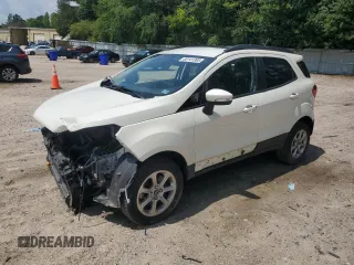 2021 Ford EcoSport SE with VIN MAJ6S3GL2MC436820, listed as a Copart auction lot 60141305 with 51,375 mi miles and Salvage title. Bid and sale history available at DreamBid. Image 1.