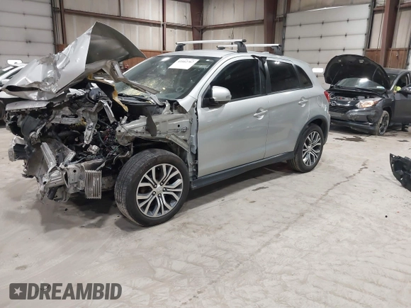 2018 Mitsubishi Outlander Sport ES 2.0 with VIN JA4AP3AUXJU022305, listed as a IAAI auction lot 41662767 with 43,527 mi miles. Bid and sale history available at carsss.com. Image 2.