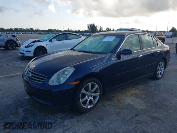 2005 Infiniti G35 with VIN JNKCV51F65M303782, listed as a IAAI auction lot 42201788 with 183,598 mi miles and . Bid and sale history available at carsss.com. Image 2.