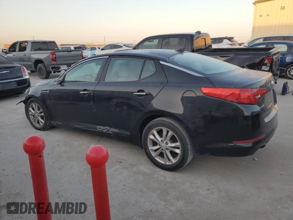 2013 Kia Optima LX with VIN 5XXGM4A76DG214999, listed as a Copart auction lot 48585905 with 161,745 mi miles and Salvage Title. Bid and sale history available at carsss.com. Image 2.