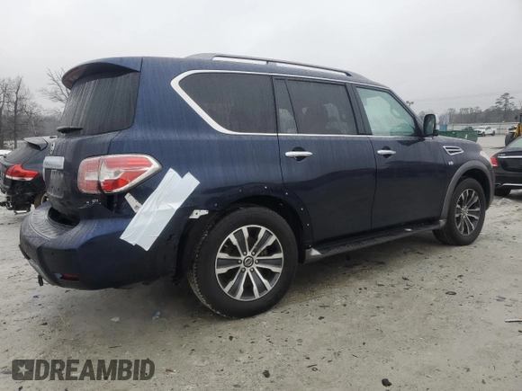 2020 Nissan Armada SL with VIN JN8AY2ND3L9108136, listed as a Copart auction lot 42542315 with 85,152 mi miles and Salvage Title. Bid and sale history available at carsss.com. Image 3.