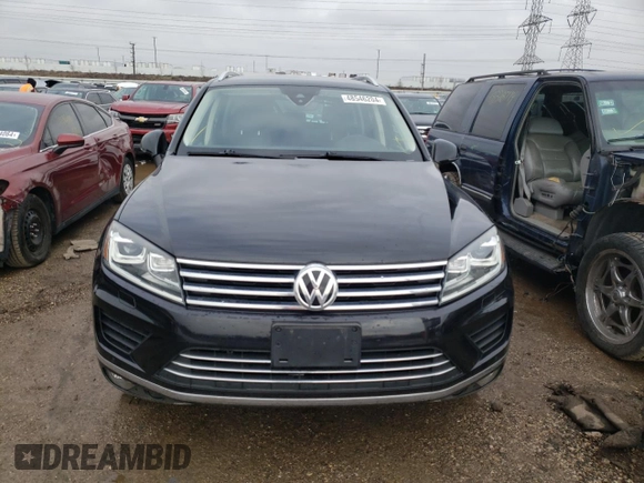 2017 Volkswagen Touareg Sport with VIN WVGEF7BP7HD002920, listed as a Copart auction lot 48546204 with 108,648 mi miles and . Bid and sale history available at DreamBid. Image 5.