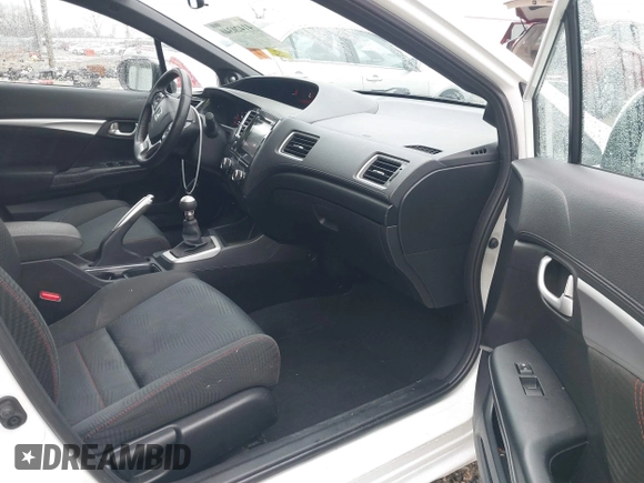 2015 Honda Civic Sedan Si with VIN 2HGFB6E58FH707610, listed as a IAAI auction lot 41420340 with 100,122 mi miles. Bid and sale history available at carsss.com. Image 5.