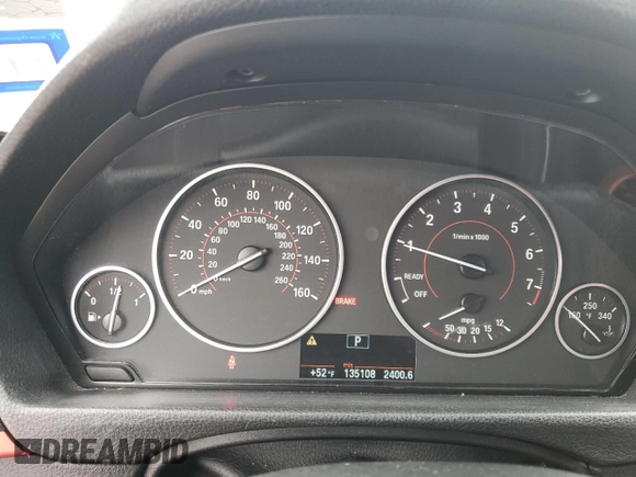 2013 BMW 3 Series 328i with VIN WBA3A5G52DNP21080, listed as a Copart auction lot 46745965 with 135,108 mi miles and Salvage Title. Bid and sale history available at carsss.com. Image 9.