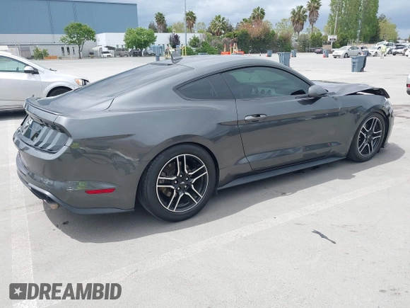 2020 Ford Mustang EcoBoost with VIN 1FA6P8TH6L5182192, listed as a IAAI auction lot 42129608 with 75,281 mi miles and . Bid and sale history available at DreamBid. Image 4.