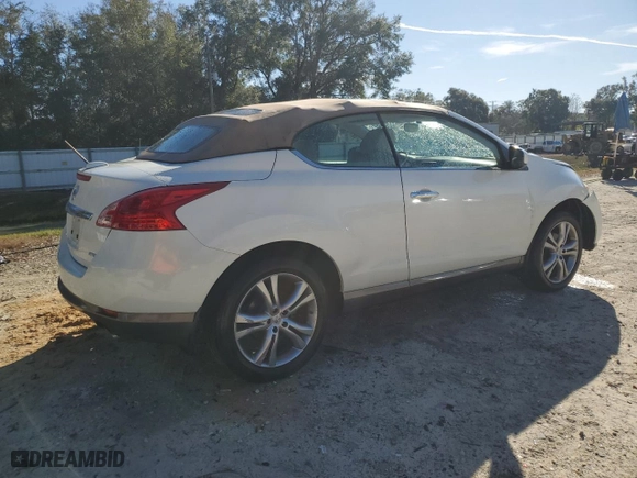 2011 Nissan Murano CrossCabriolet with VIN JN8AZ1FY2BW001863, listed as a Copart auction lot 87067584 with 45,493 mi miles and Salvage Title. Bid and sale history available at carsss.com. Image 3.