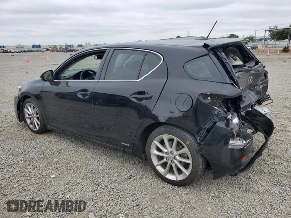 2011 Lexus CT 200h with VIN JTHKD5BH6B2029571, listed as a Copart auction lot 55640485 with 182,372 mi miles and Salvage Title. Bid and sale history available at DreamBid. Image 2.