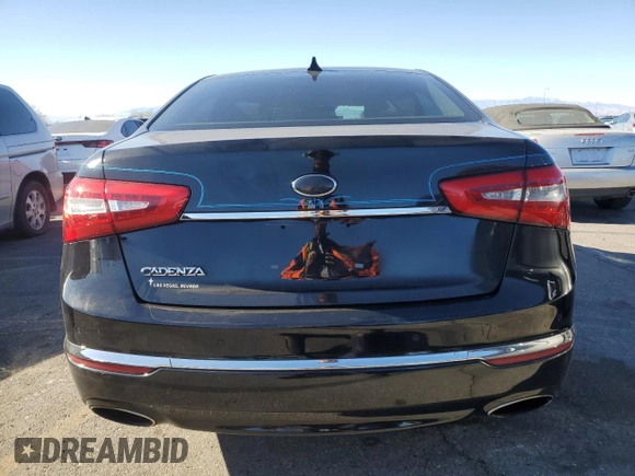2014 Kia Cadenza Premium with VIN KNALN4D7XE5138813, listed as a Copart auction lot 41406165 with 107,176 mi miles and Salvage Title. Bid and sale history available at carsss.com. Image 6.