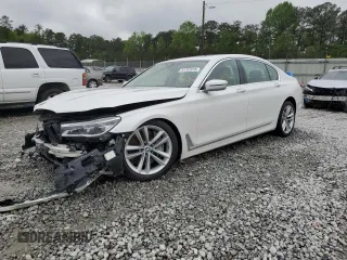 2018 BMW 7 Series 750i with VIN WBA7F0C53JGM22614, listed as a Copart auction lot 51787515 with Not Provided miles and Salvage Title. Bid and sale history available at carsss.com. Image 1.