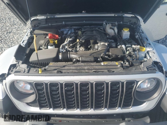 2024 Jeep Gladiator Sport S z VIN 1C6HJTAG2RL110743, wystawiony jako Copart lot #61727815 z przebiegiem 4 846 mil mil oraz Szkoda całkowita • Salvage title. Historia ofert i sprzedaży dostępna na DreamBid. Obrazek 11.