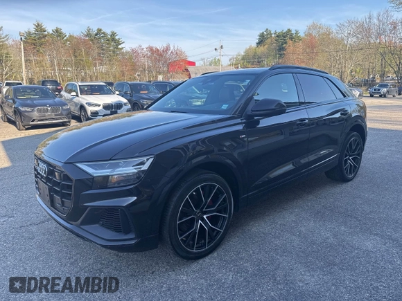 2019 Audi Q8 Premium Plus with VIN WA1EVAF16KD031014, listed as a IAAI auction lot 42193903 with 116,056 mi miles and . Bid and sale history available at DreamBid. Image 2.