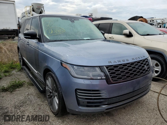 2019 Land Rover Range Rover z VIN SALGV5RE0KA517395, wystawiony jako Copart lot #76629494 z przebiegiem Nie podano mil oraz Nie do naprawy • Non repairable. Historia ofert i sprzedaży dostępna na DreamBid. Obrazek 4.