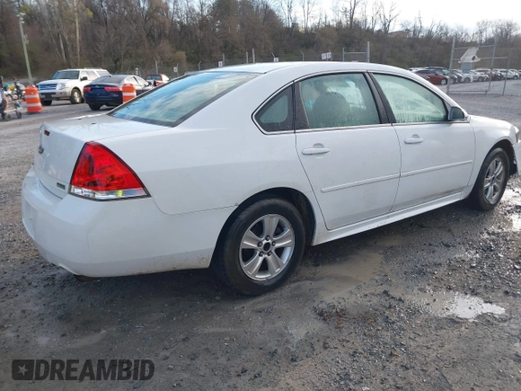 2012 Chevrolet Impala LS Fleet with VIN 2G1WF5E3XC1331193, listed as a IAAI auction lot 41864865 with 175,486 mi miles and . Bid and sale history available at DreamBid. Image 4.