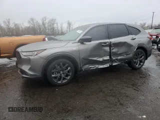 2023 Acura MDX w/A-Spec Package with VIN 5J8YE1H02PL026981, listed as a Copart auction lot 43169925 with 21,058 mi miles and Salvage Title. Bid and sale history available at carsss.com. Image 1.