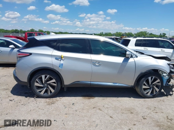 2018 Nissan Murano SV z VIN 5N1AZ2MG3JN109288, wystawiony jako IAAI lot #42249243 z przebiegiem 41 171 mil mil oraz . Historia ofert i sprzedaży dostępna na DreamBid. Obrazek 12.
