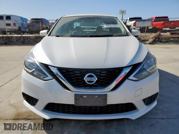 2017 Nissan Sentra SV with VIN 3N1AB7AP1HY283354, listed as a Copart auction lot 49503325 with 52,179 mi miles and Salvage Title. Bid and sale history available at carsss.com. Image 5.