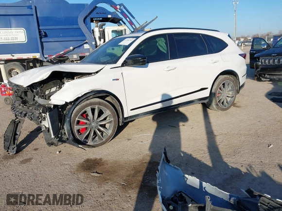 2023 Acura MDX Type S w/Advance Package with VIN 5J8YD8H80PL000784, listed as a IAAI auction lot 41146703 with 34,455 mi miles. Bid and sale history available at carsss.com. Image 18.