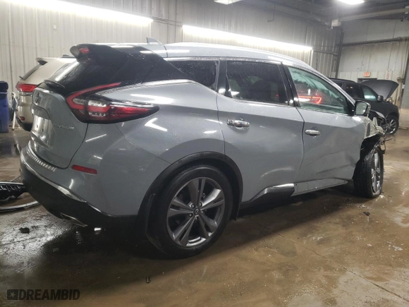 2023 Nissan Murano Platinum with VIN 5N1AZ2DJ4PC126732, listed as a Copart auction lot 88158765 with 20,991 mi miles and Salvage Title. Bid and sale history available at carsss.com. Image 3.