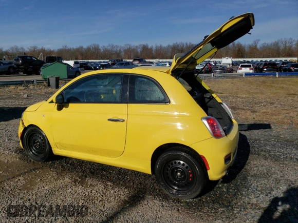 2014 FIAT 500 Sport with VIN 3C3CFFBR0ET165345, listed as a Copart auction lot 82408374 with 124,705 mi miles and Salvage Title. Bid and sale history available at carsss.com. Image 2.
