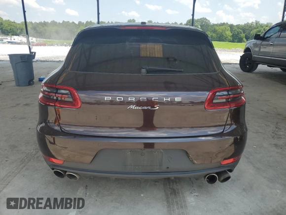 2015 Porsche Macan S with VIN WP1AB2A53FLB59122, listed as a Copart auction lot 62160925 with 105,169 mi miles and Clean title. Bid and sale history available at DreamBid. Image 6.