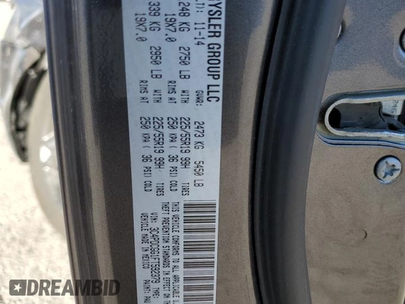 2015 Dodge Journey Crossroad z VIN 3C4PDCGG1FT592379, wystawiony jako Copart lot #50569815 z przebiegiem 108 382 mil mil oraz Szkoda całkowita • Salvage title. Historia ofert i sprzedaży dostępna na DreamBid. Obrazek 13.