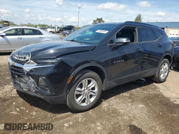 2021 Chevrolet Blazer LT z VIN 3GNKBCRS1MS527138, wystawiony jako Copart lot #55958085 z przebiegiem 60 263 mil mil oraz Szkoda całkowita • Salvage title. Historia ofert i sprzedaży dostępna na DreamBid. Obrazek 1.