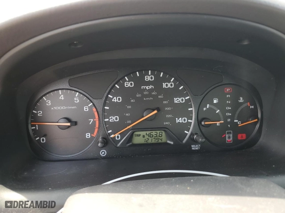 2002 Honda Accord Sdn EX with VIN 1HGCG56662A038798, listed as a Copart auction lot 53123095 with 121,794 mi miles and Salvage Title. Bid and sale history available at carsss.com. Image 9.