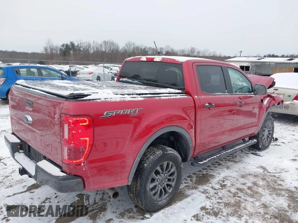 2020 Ford Ranger XL with VIN 1FTER4FH6LLA97899, listed as a IAAI auction lot 41627003 with 45,839 mi miles. Bid and sale history available at carsss.com. Image 4.