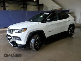 2024 Jeep Compass Limited with VIN 3C4NJDCN2RT609995, listed as a Copart auction lot 63028605 with 29,744 mi miles and Clean title. Bid and sale history available at DreamBid. Image 1.