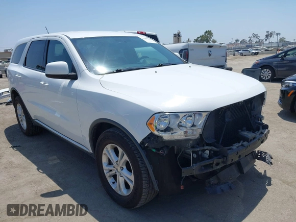 2013 Dodge Durango SXT with VIN 1C4RDHAG0DC669587, listed as a IAAI auction lot 42599143 with 126,748 mi miles and . Bid and sale history available at DreamBid. Image 1.