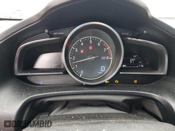 2017 Mazda 3 Grand Touring z VIN JM1BN1M33H1119719, wystawiony jako Copart lot #55728905 z przebiegiem 217 372 mil mil oraz Szkoda całkowita • Salvage title. Historia ofert i sprzedaży dostępna na DreamBid. Obrazek 9.