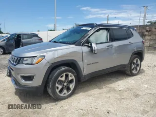 2019 Jeep Compass Limited with VIN 3C4NJDCB7KT646116, listed as a Copart auction lot 61968895 with 59,077 mi miles and Salvage title. Bid and sale history available at DreamBid. Image 1.