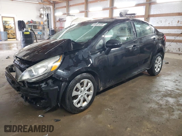 2012 Kia Rio LX with VIN KNADM4A32C6086335, listed as a Copart auction lot 44981535 with 145,806 mi miles and Salvage Title. Bid and sale history available at carsss.com. Image 1.
