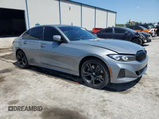 2023 BMW 3 Series 330i xDrive with VIN 3MW89FF00P8D34979, listed as a Copart auction lot 52625655 with 17,031 mi miles and Salvage Title. Bid and sale history available at carsss.com. Image 4.