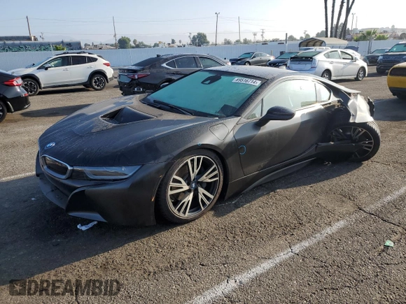 2017 BMW i8 z VIN WBY2Z2C35HV676554, wystawiony jako Copart lot #69516714 z przebiegiem 58 163 mil mil oraz Szkoda całkowita • Salvage title. Historia ofert i sprzedaży dostępna na DreamBid. Obrazek 1.
