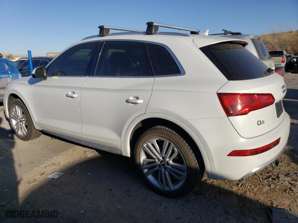 2020 Audi Q5 Premium Plus with VIN WA1BNAFY8L2029987, listed as a Copart auction lot 43777955 with 36,100 mi miles and Salvage Title. Bid and sale history available at carsss.com. Image 2.