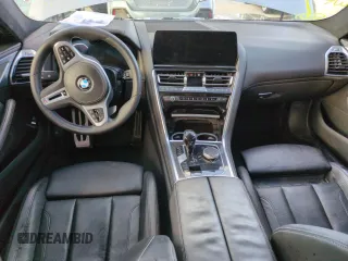 2023 BMW 8 Series M850i with VIN WBAGV8C02PCL20503, listed as a Copart auction lot 74098614 with Not Provided miles and Salvage Title. Bid and sale history available at carsss.com. Image 8.