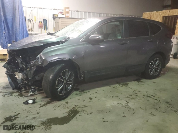 2021 Honda CR-V EX with VIN 5J6RW1H58ML001570, listed as a Copart auction lot 84490994 with 0 mi miles and Salvage Title. Bid and sale history available at carsss.com. Image 1.