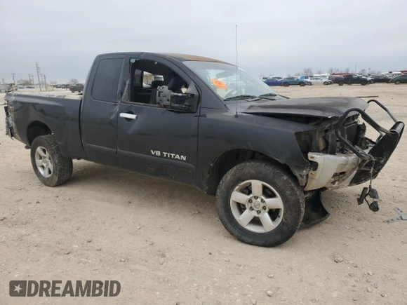 2006 Nissan Titan SE with VIN 1N6BA06BX6N534341, listed as a Copart auction lot 46080875 with 258,072 mi miles and Salvage Title. Bid and sale history available at carsss.com. Image 4.