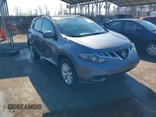 2013 Nissan Murano S with VIN JN8AZ1MW4DW306379, listed as a IAAI auction lot 41662640 with 102,863 mi miles. Bid and sale history available at carsss.com. Image 1.