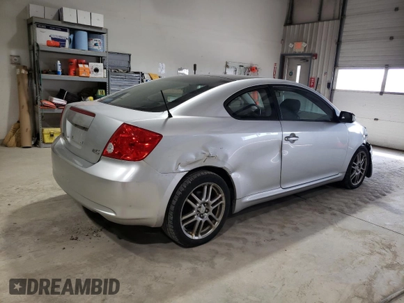 2006 Scion tC with VIN JTKDE177860078085, listed as a Copart auction lot 53103045 with 245,259 mi miles and Salvage Title. Bid and sale history available at carsss.com. Image 3.