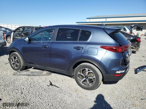 2021 Kia Sportage LX with VIN KNDPM3AC0M7842637, listed as a Copart auction lot 41818415 with 44,937 mi miles and Salvage Title. Bid and sale history available at carsss.com. Image 2.